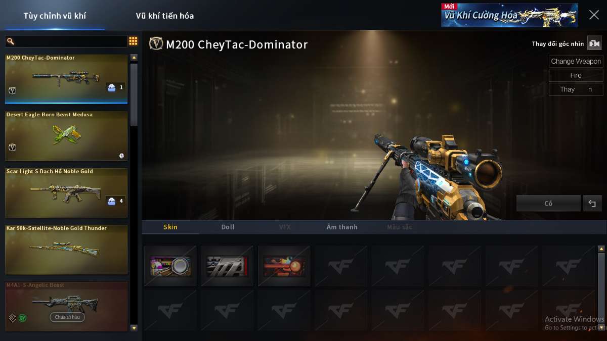 shop acc cf uy tin gia re